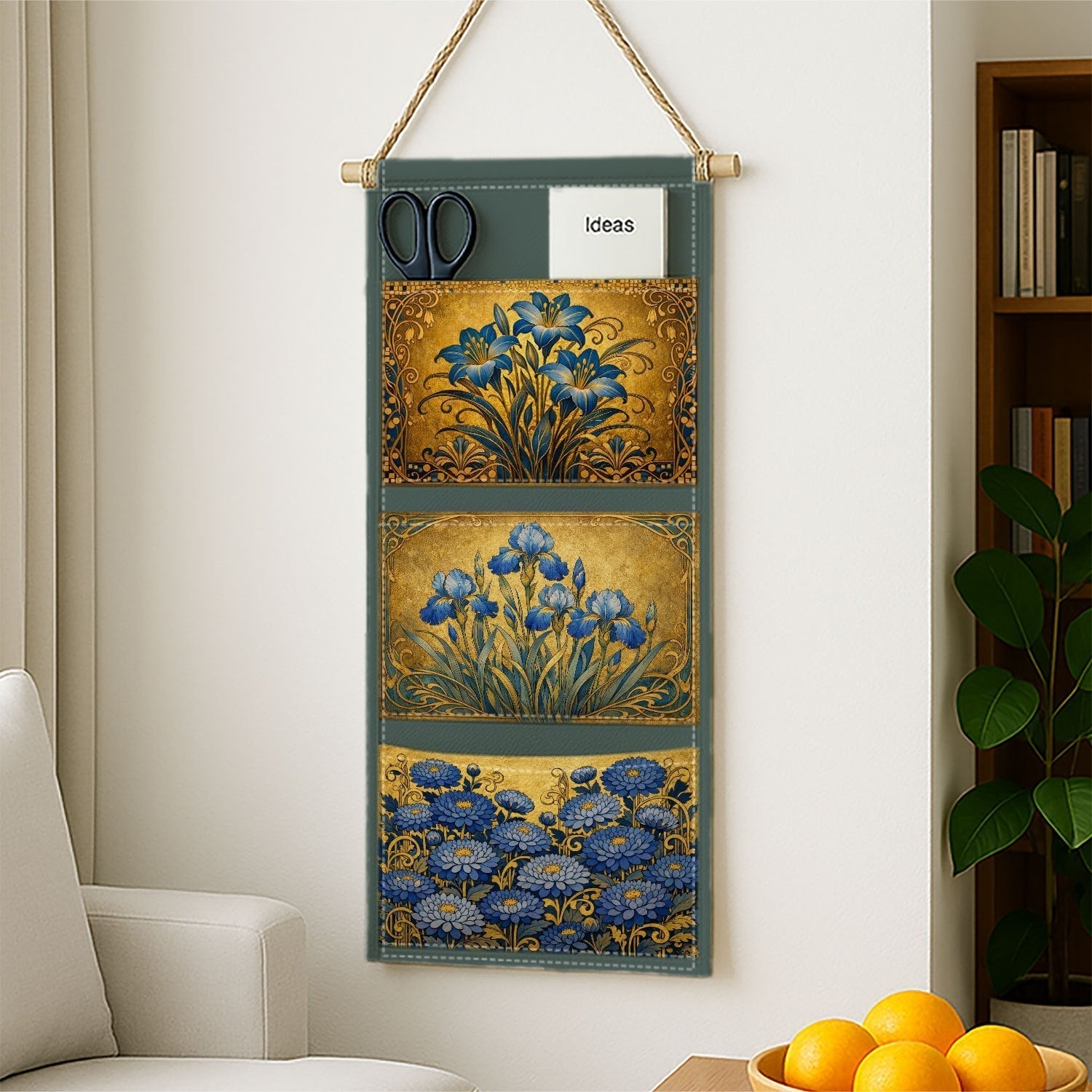 Vintage Floral Hanging Organizer for Elegant Storage - Euroselle
