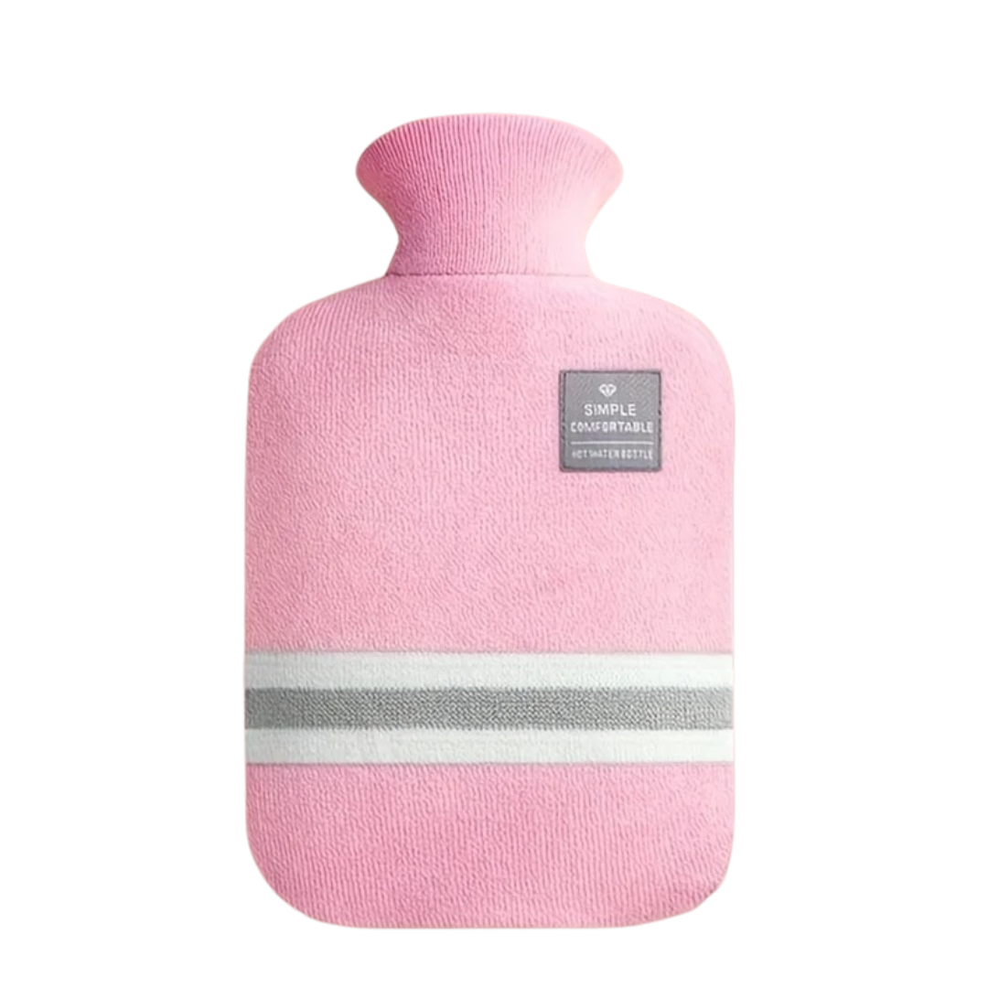 زجاجة ماء ساخن بسعة 34 fl oz مع غطاء محبوك - دفء مريح