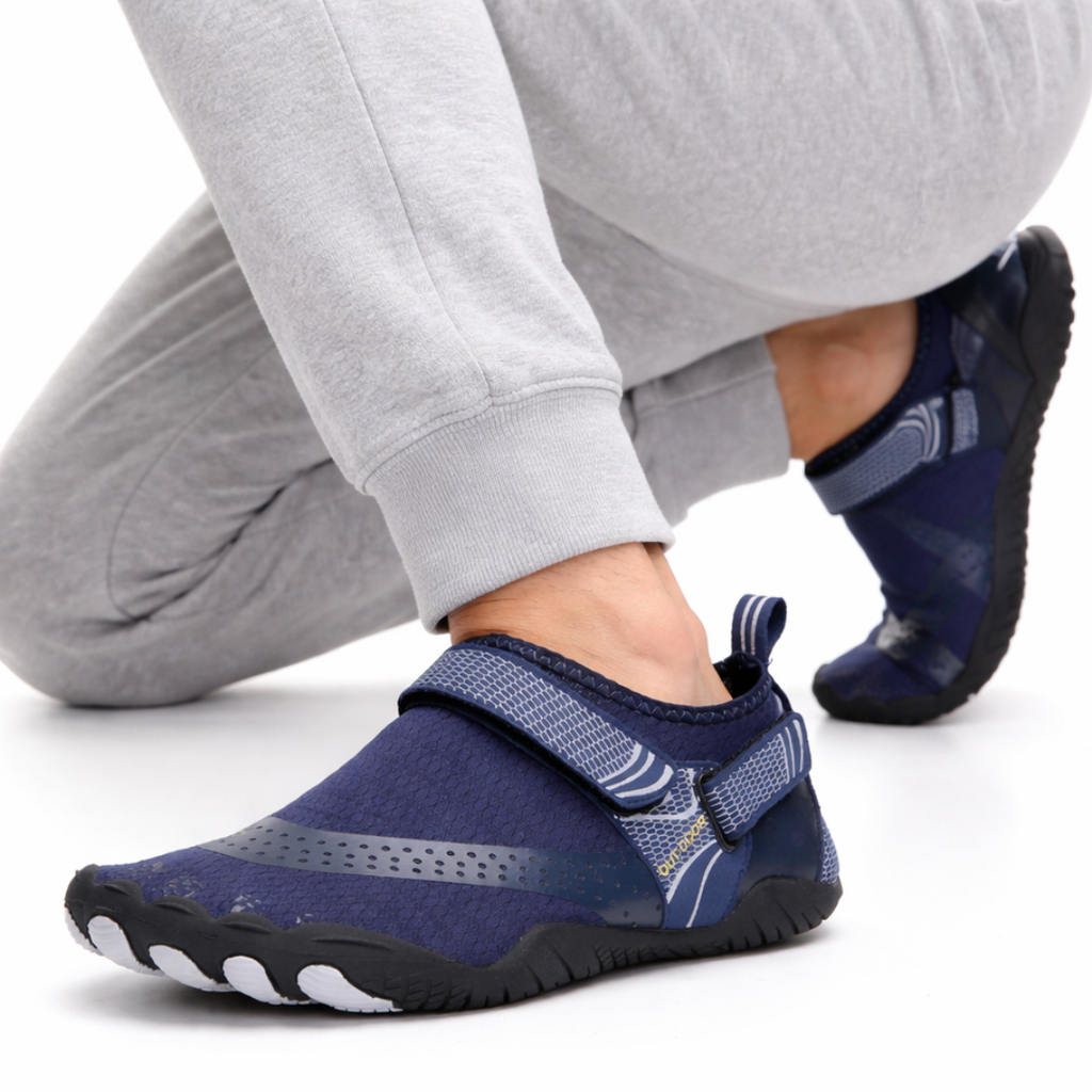 Zapatos acuáticos descalzos con puntera dividida — Secado rápido, suela antideslizante