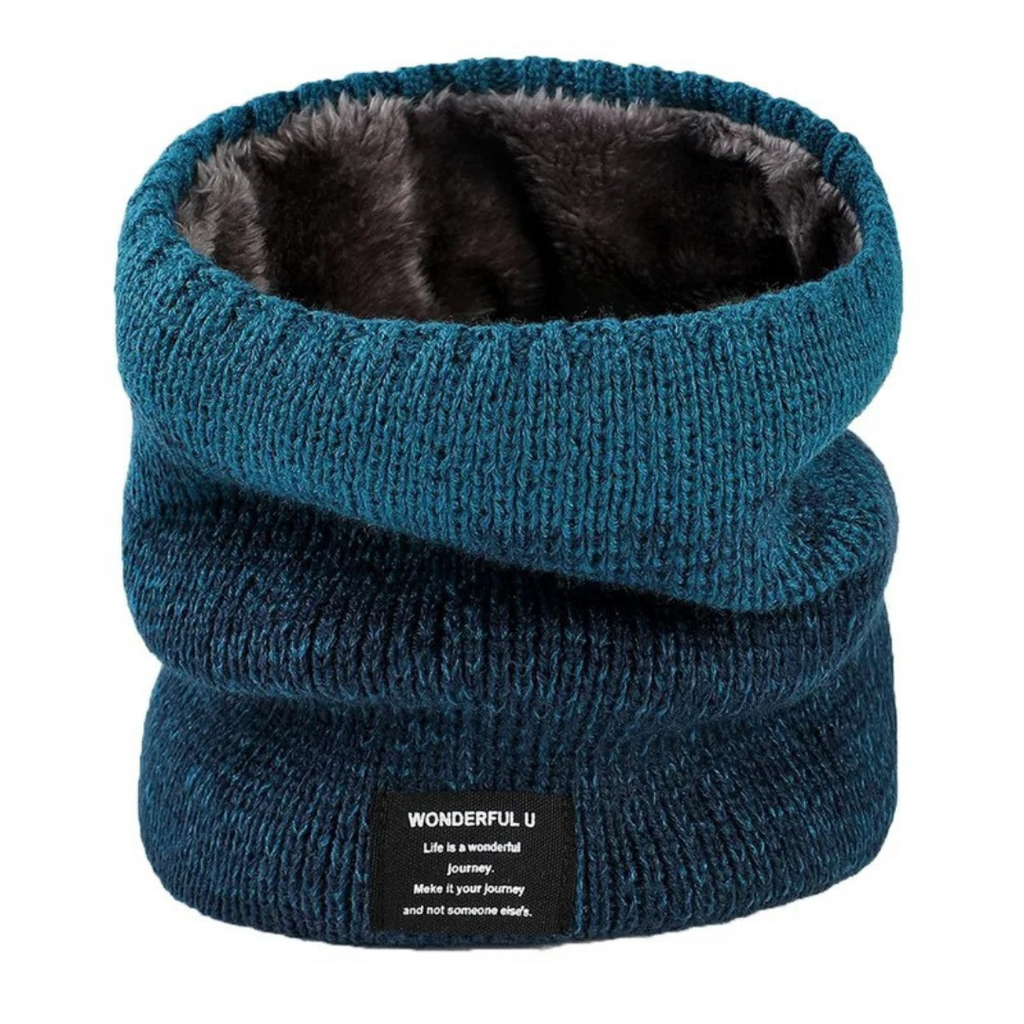 Fleecegefütterter Strick-Schlauchschal – Thermischer Winter-Schalwärmer