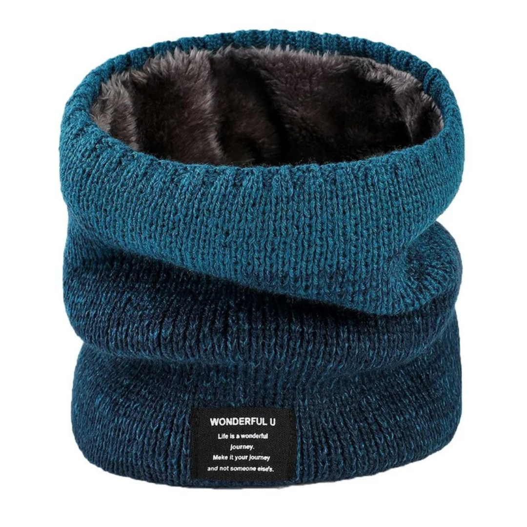 Fleecegefütterter Strick-Schlauchschal – Thermischer Winter-Schalwärmer