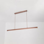 Novare | Modern Linear Metal LED Pendant Light in Black and Brown