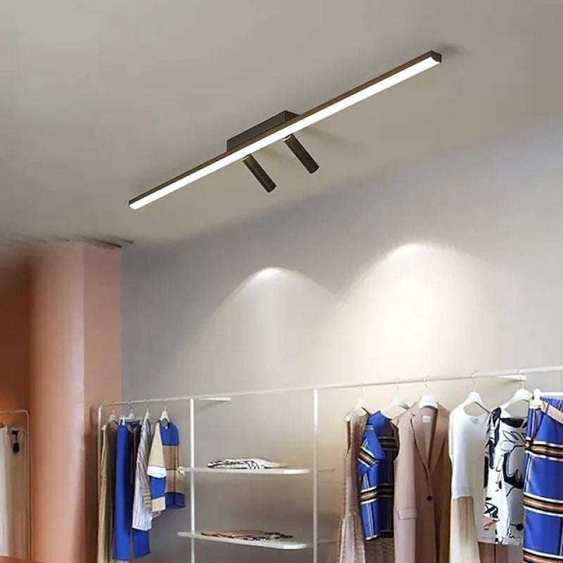 Musta metallinen LED-kiskovalaisin — säädettävät 31.5/39.5 tuuman valaisimet