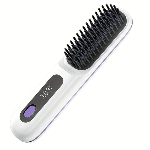 Brosse chauffante compacte sans fil avec charge rapide Type-C - Euroselle