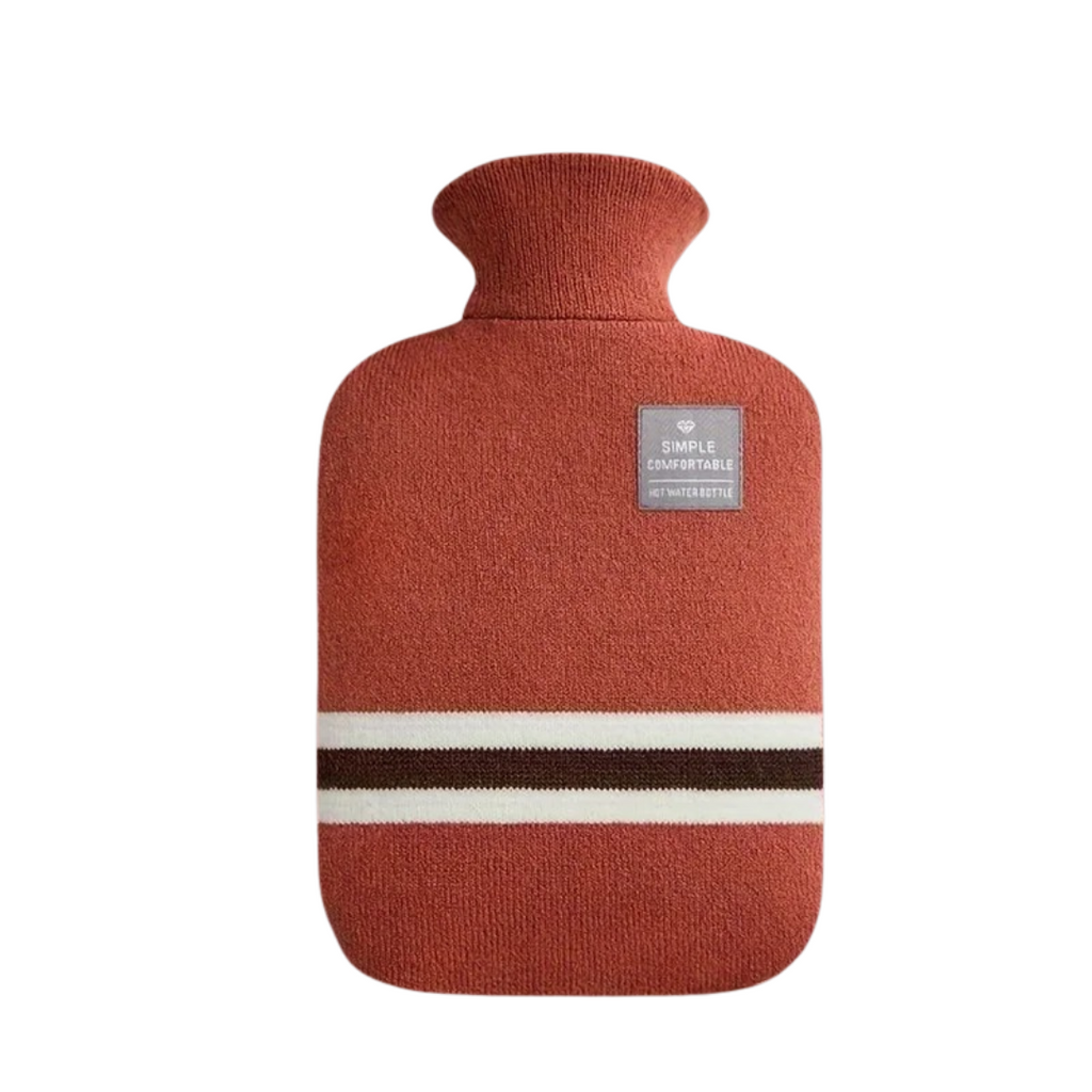 زجاجة ماء ساخن بسعة 34 fl oz مع غطاء محبوك - دفء مريح