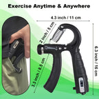 Verstellbares Handkrafttrainer-Set für Griff- und Fingertraining - Euroselle