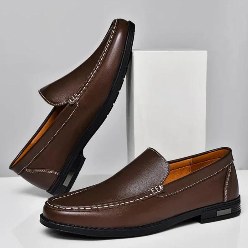 Elegante Slipper aus echtem Leder für Herren – handgefertigter italienischer Stil