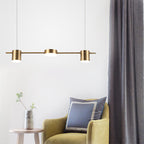Astra Drum Aluminum Pendant Lamp 3 or 5 Light Black Gold Ceiling Light Warm White
