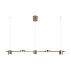 Astra Drum Aluminum Pendant Lamp 3 or 5 Light Black Gold Ceiling Light Warm White