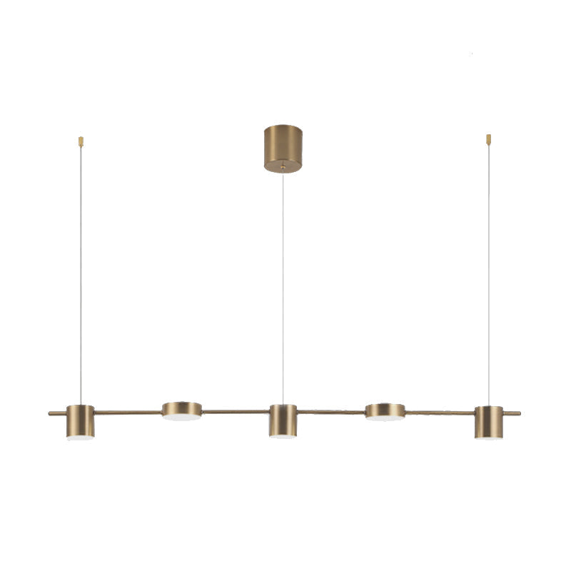 Astra Drum Aluminum Pendant Lamp 3 or 5 Light Black Gold Ceiling Light Warm White