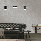 Astra Drum Aluminum Pendant Lamp 3 or 5 Light Black Gold Ceiling Light Warm White