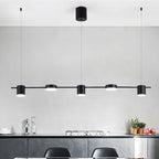 Astra Drum Aluminum Pendant Lamp 3 or 5 Light Black Gold Ceiling Light Warm White