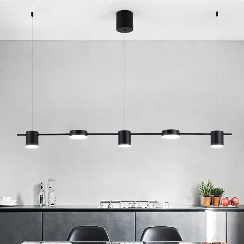 Astra Drum Aluminum Pendant Lamp 3 or 5 Light Black Gold Ceiling Light Warm White