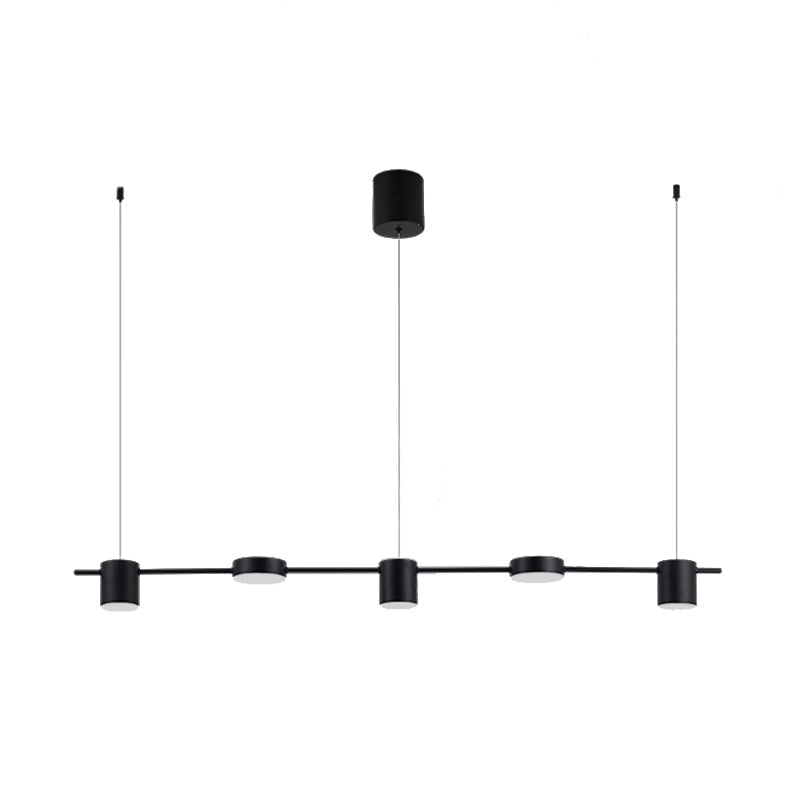 Astra Drum Aluminum Pendant Lamp 3 or 5 Light Black Gold Ceiling Light Warm White