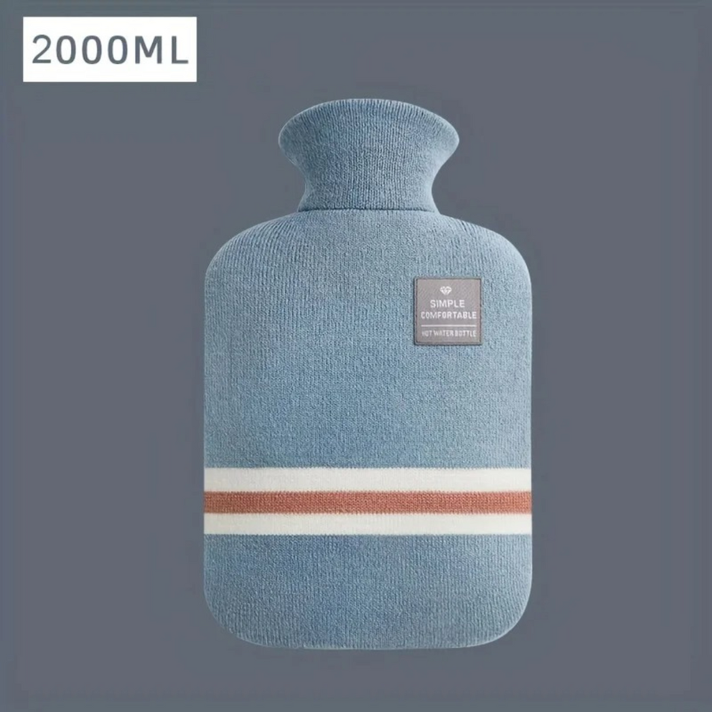 زجاجة ماء ساخن بسعة 34 fl oz مع غطاء محبوك - دفء مريح