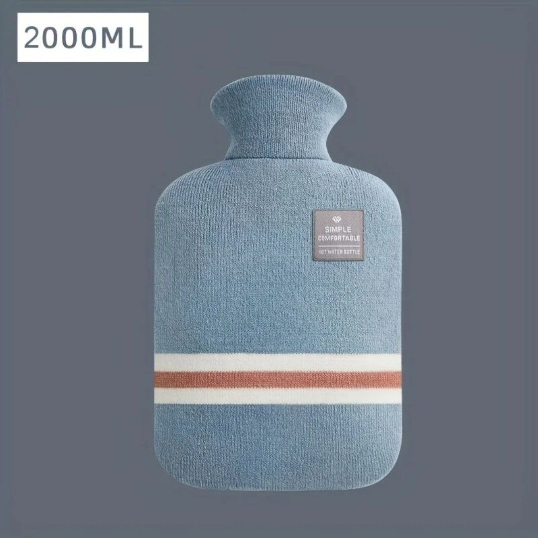 زجاجة ماء ساخن بسعة 34 fl oz مع غطاء محبوك - دفء مريح
