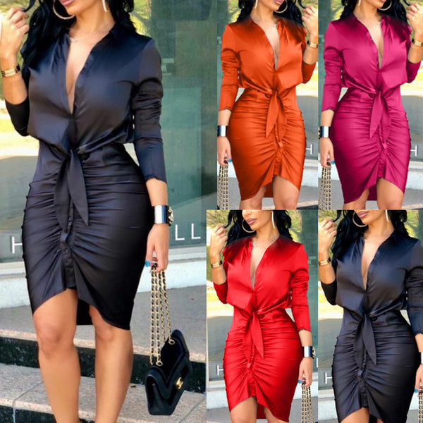 Robe Midi Femme Lacet