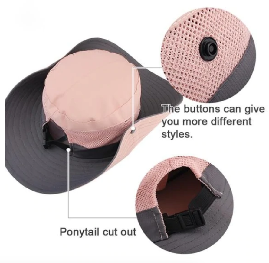Packable Wide-Brim Unisex Summer Sun Hat — UV Protection