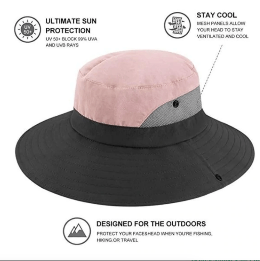 Packable Wide-Brim Unisex Summer Sun Hat — UV Protection