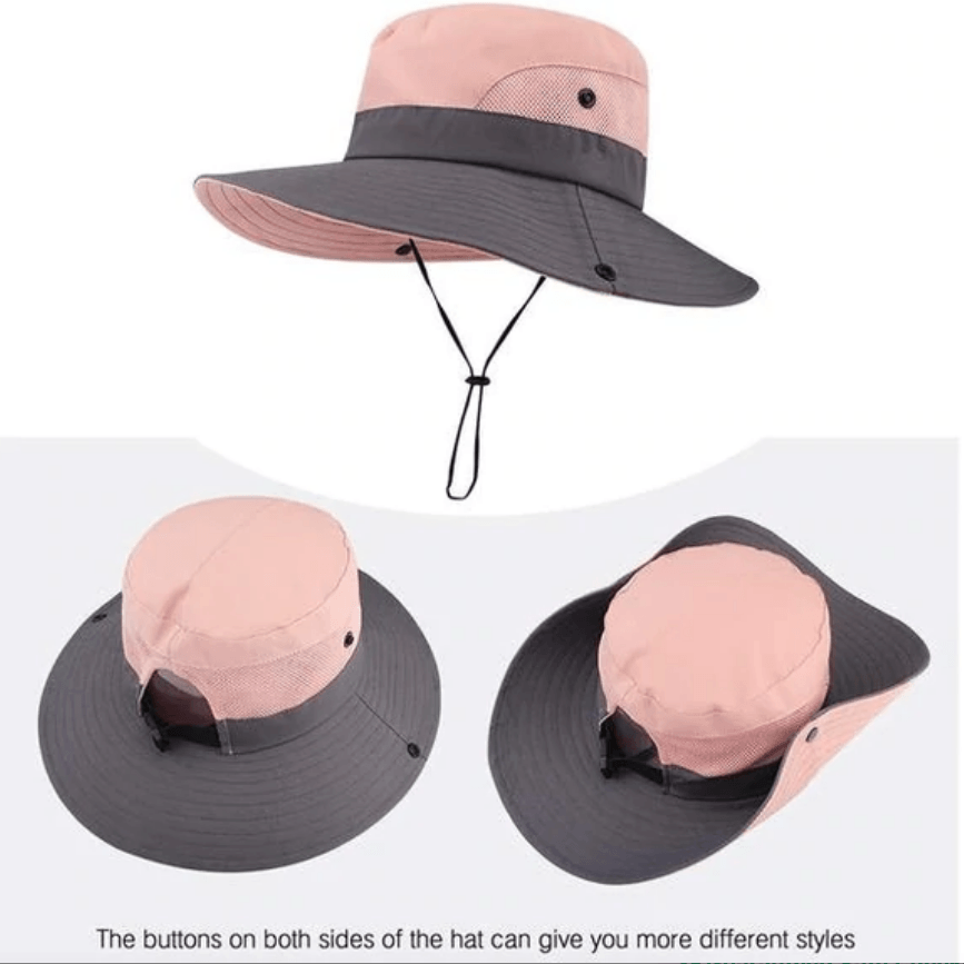 Packable Wide-Brim Unisex Summer Sun Hat — UV Protection