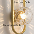 Light Circle - Modern wall lamp with glass ball and circular design