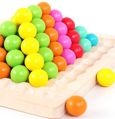 NovaBead Montessori Bead Kit for Kids — 80 Piece Fine Motor Development Set