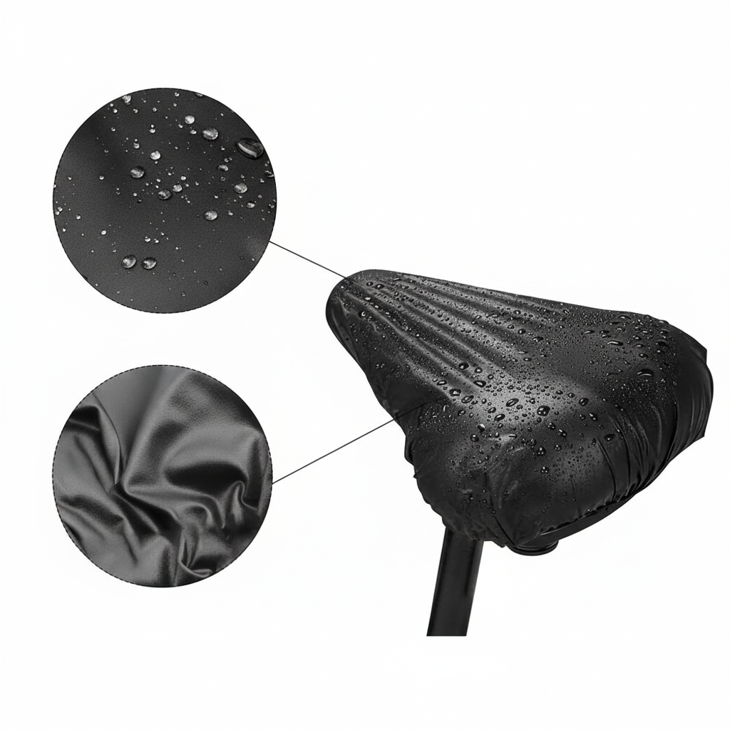 Rain-Resistant Bike Seat & Rear Pack Cover, Lightweight and Durable - Euroselle