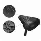 Rain-Resistant Bike Seat & Rear Pack Cover, Lightweight and Durable - Euroselle