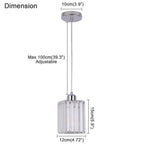 Modern Crystal Glass Pendant Light