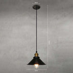 Cone-shaped Pendant light made of brass