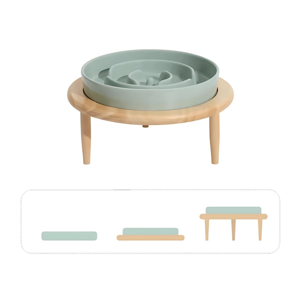 WhiskerNest Slow Feeder Bowl — Labyrinth Layout Design