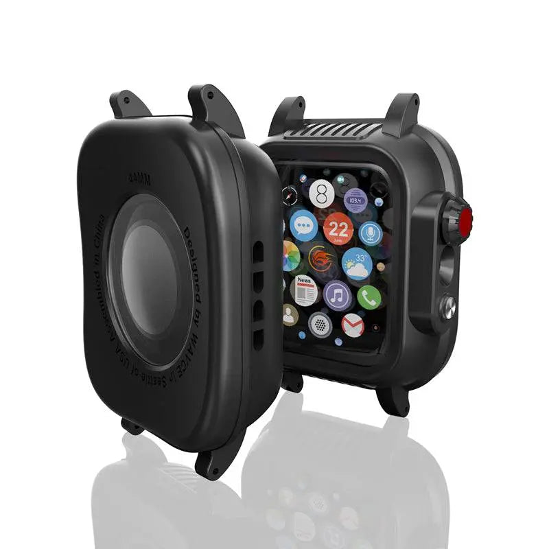 Silikonerem og etui til Apple Watch 42/44 mm Series 6/5/4/SE