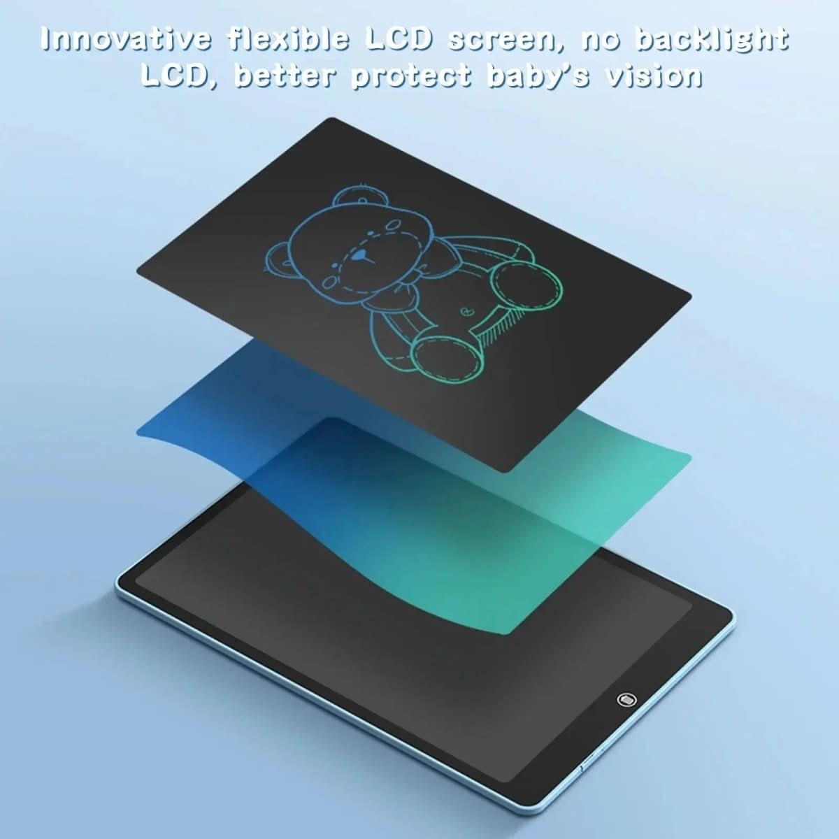 LuminaDraw Tragbares LCD-Zeichenbrett — Löschtaste mit einer Berührung, kompaktes Design zum Mitnehmen
