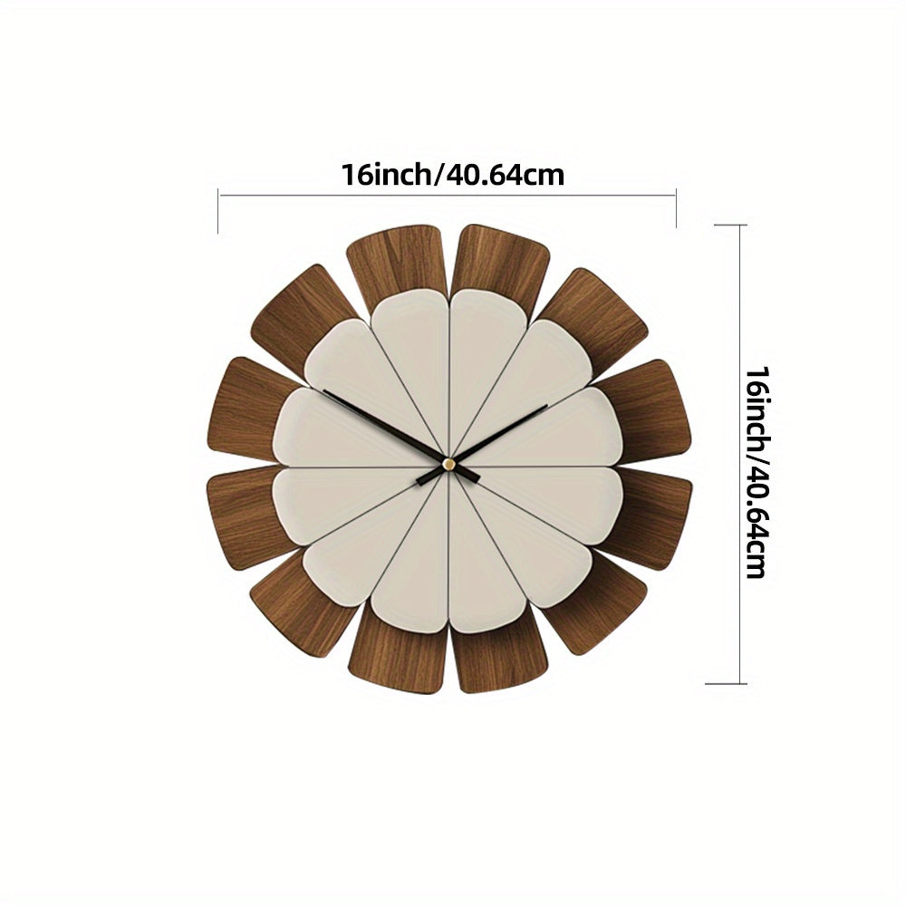 Decorative Silent Wooden Wall Clock - Euroselle