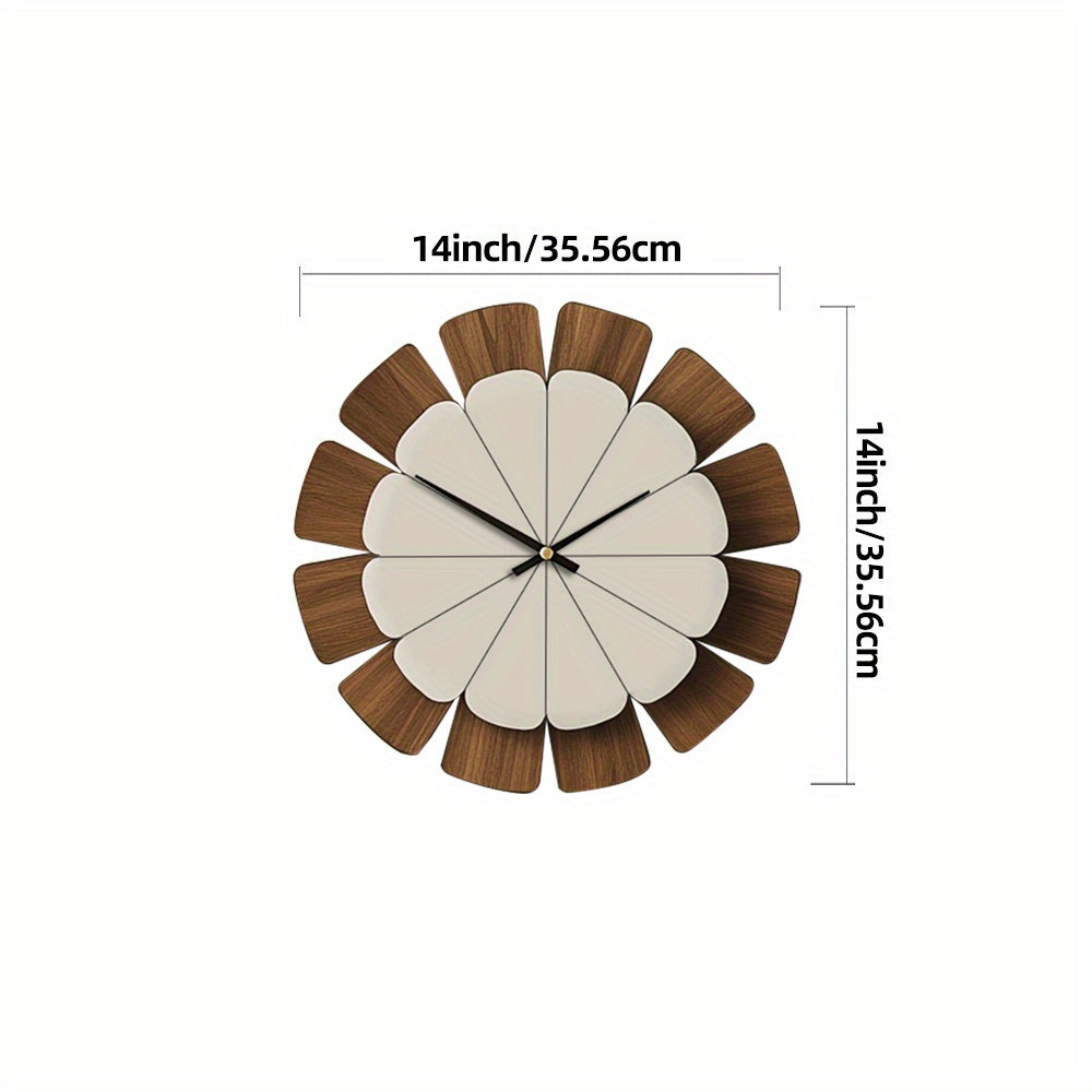 Decorative Silent Wooden Wall Clock - Euroselle