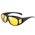 Amber Fit-Over Driving Glasses — Glare Reduction, Prescription Fit
