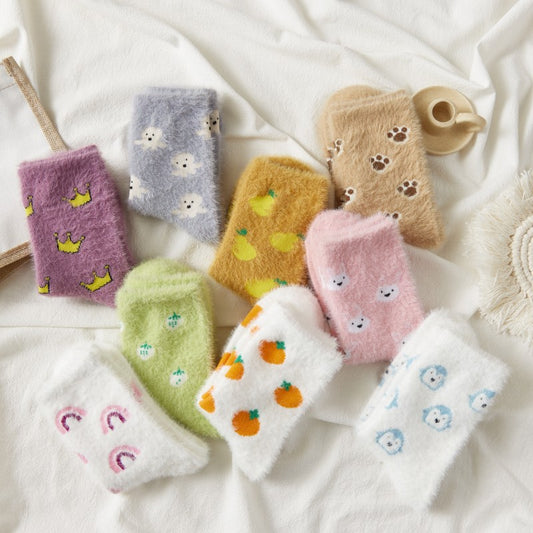 Chaussettes Peluche Femme – Douces & Chaudes pour l’Hiver