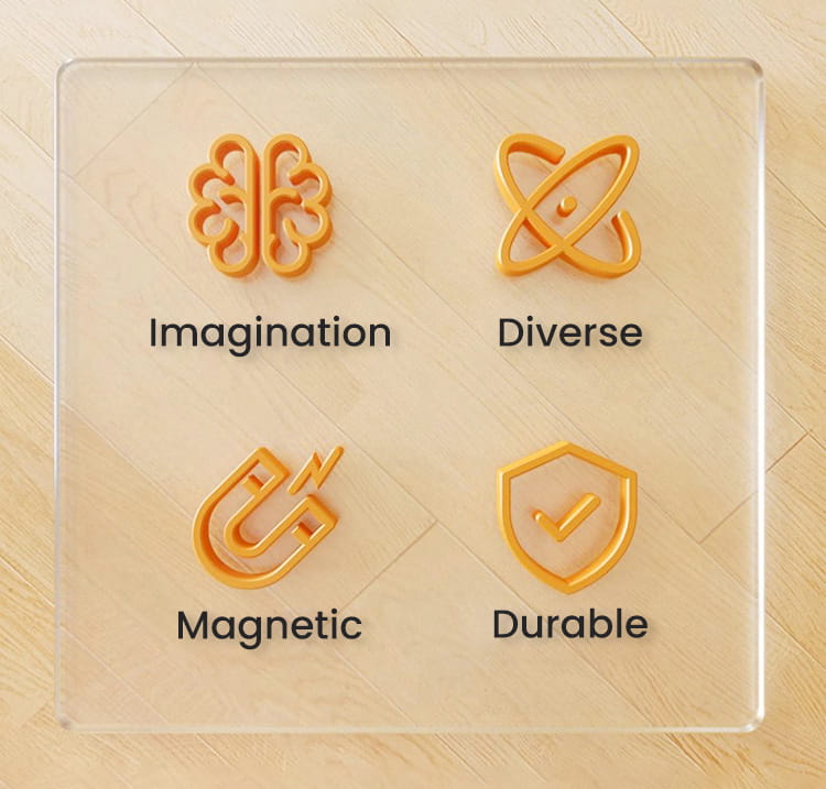 Magnetisches Baustellenfahrzeug-Set — Verformbares STEM-Spielzeug