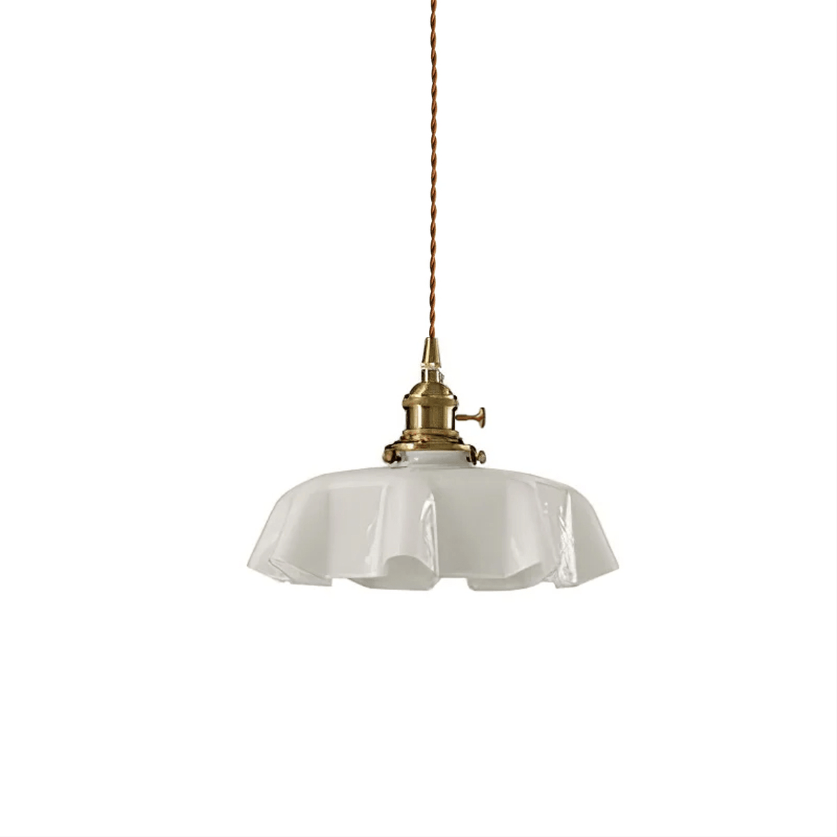 Textured Dome Pendant Light — Adjustable Height, White, Beige, Pink & Blue