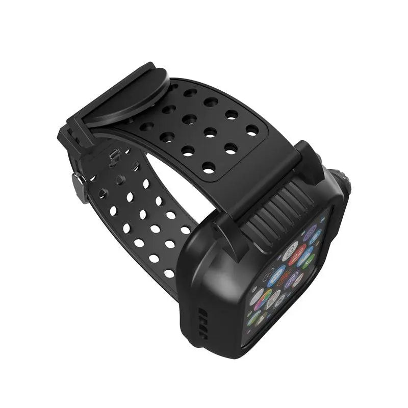 Silikonerem og etui til Apple Watch 42/44 mm Series 6/5/4/SE