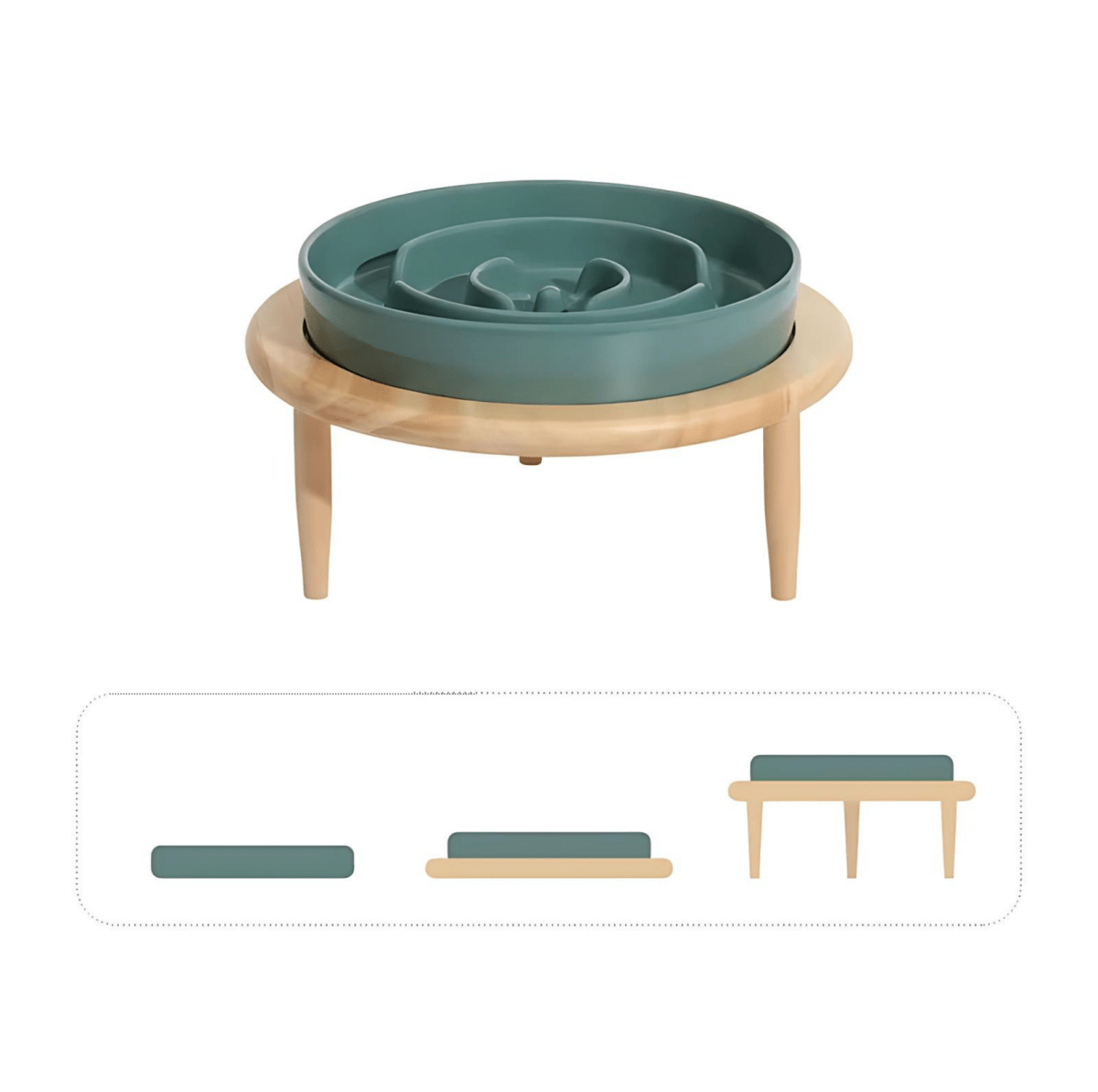 WhiskerNest Slow Feeder Bowl — Labyrinth Layout Design