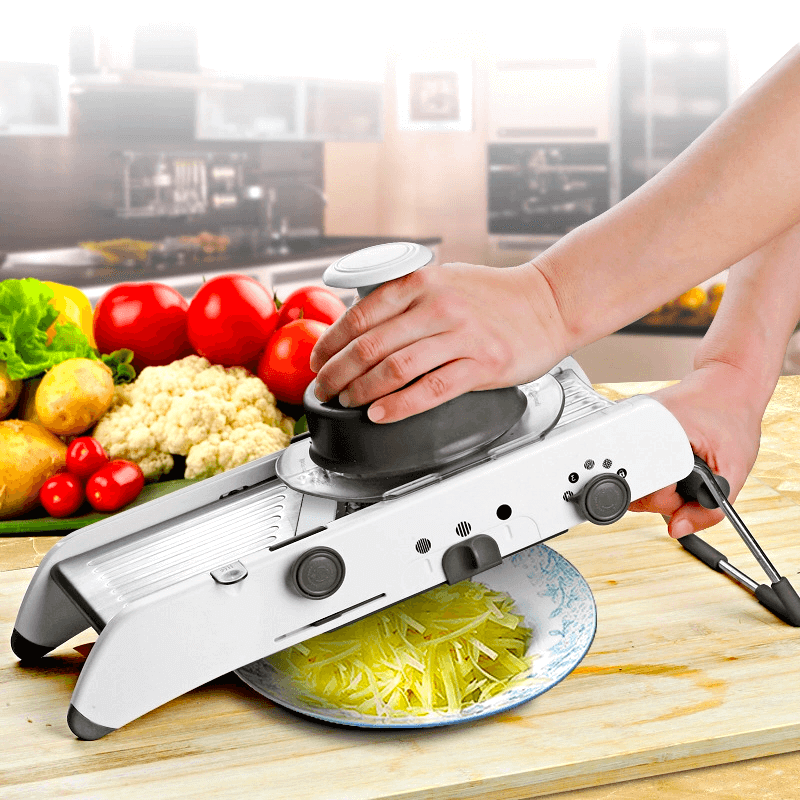 18-in-1 Stainless Steel Mandoline Slicer Adjustable Kitchen Cutter - Euroselle