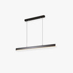 Novare | Modern Linear Metal LED Pendant Light in Black and Brown