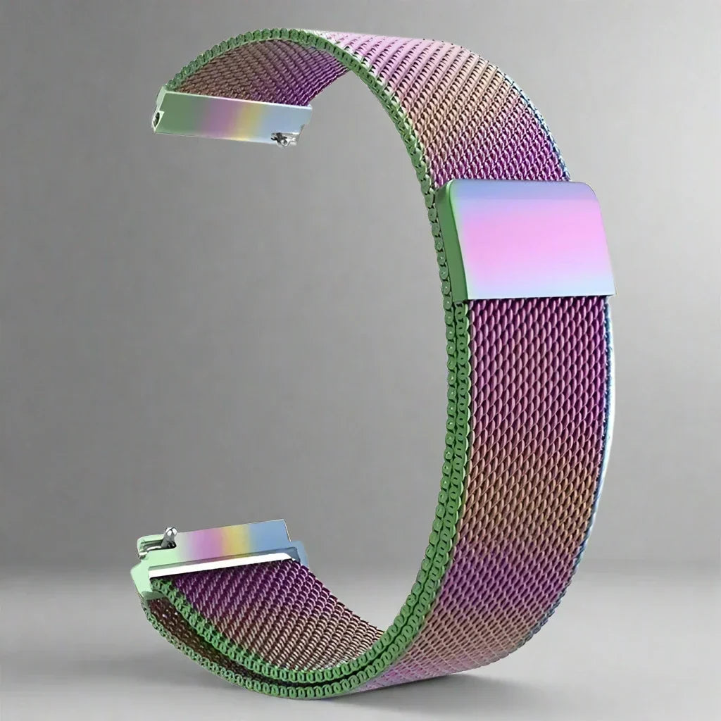 Garmin Venu-armbånd i rustfritt stål med mesh — hurtigutløsende metallreim