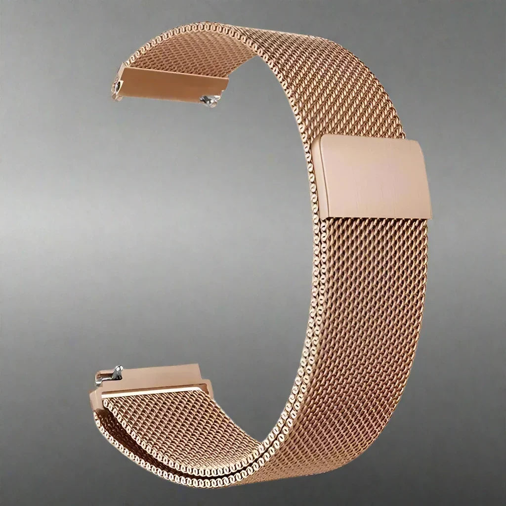 Garmin Venu-armbånd i rustfritt stål med mesh — hurtigutløsende metallreim
