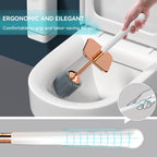 Moderne Badezimmer-Reinigungsbürste mit robustem Halter - Euroselle