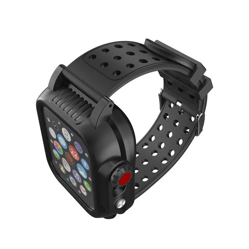 Silikonerem og etui til Apple Watch 42/44 mm Series 6/5/4/SE