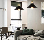 Rivelle Brass Cone Pendant Light