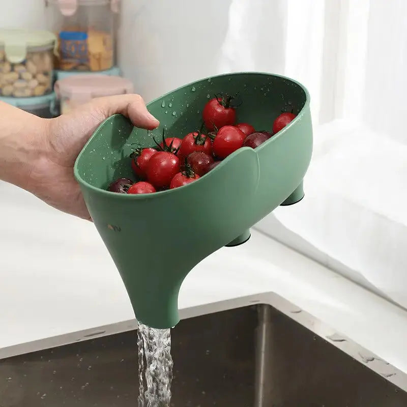 Colador de fregadero con forma de elefante y asa — recoge restos de comida