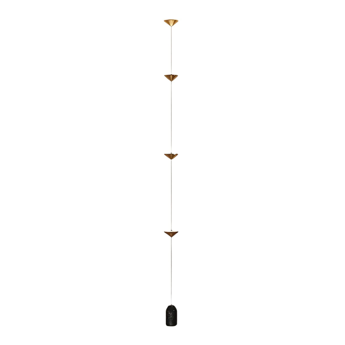 Verstellbare LED-Stangenleuchte mit Spannbefestigung, 8-10 ft, Leuchte mit vier Lichtpunkten